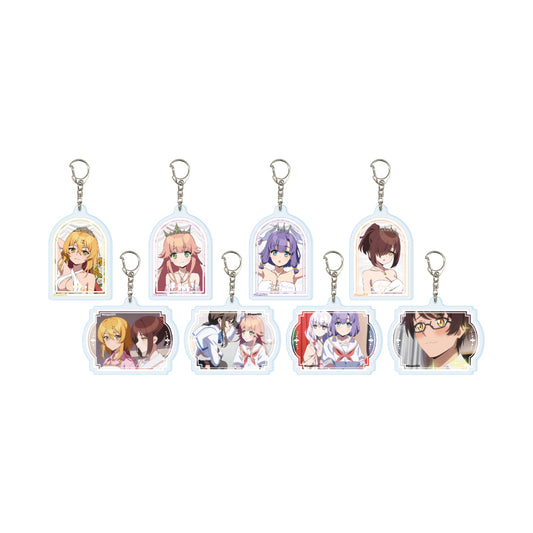 【Box/8】アクリルキーホルダー ぬきたし THE ANIMATION 02 水着ウェディングVer.(公式&描き下ろしイラスト)【予約商品】