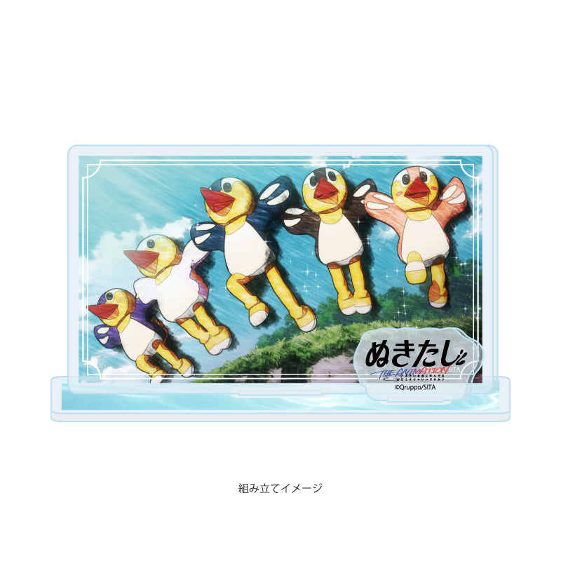 アクリルスタンドプレート ぬきたし THE ANIMATION 01 Aデザイン(場面写イラスト)【予約商品】