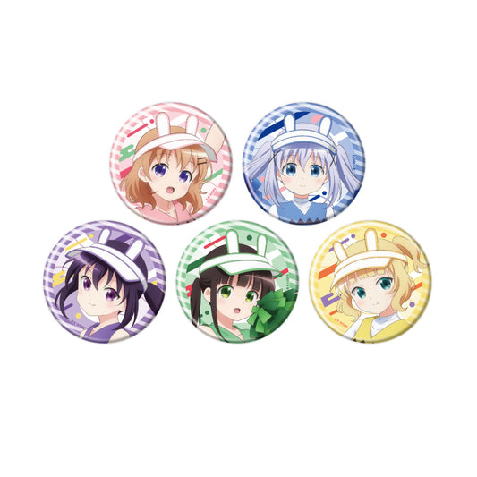 【Box/5】缶バッジ ご注文はうさぎですか? BLOOM 04 チアリーダーVer.(描き下ろしイラスト)【予約商品】