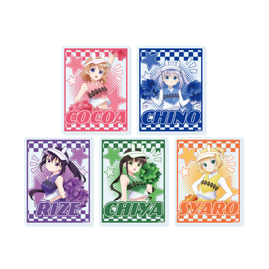 【Box/5】アクリルカード ご注文はうさぎですか? BLOOM 09 チアリーダーVer.(描き下ろしイラスト)【予約商品】