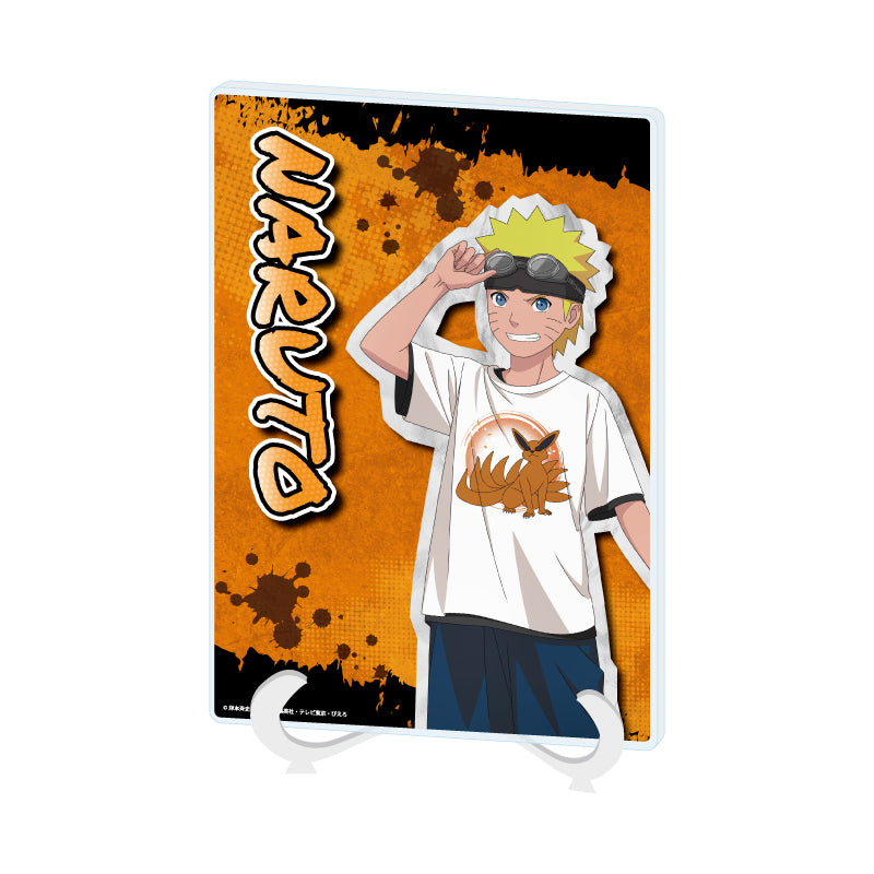 アクリルアートボード A5サイズ NARUTO-ナルト- 疾風伝 03 うずまきナルト ストリートファッションVer.(描き下ろしイラスト)【予約商品】
