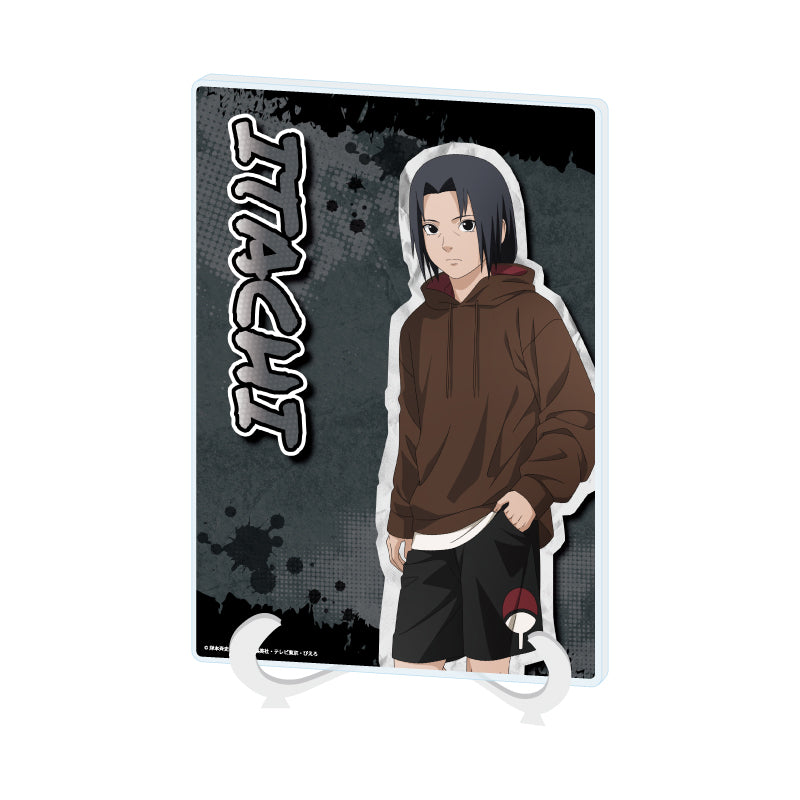 アクリルアートボード A5サイズ NARUTO-ナルト- 疾風伝 07 うちはイタチ ストリートファッションVer.(描き下ろしイラスト)【予約商品】