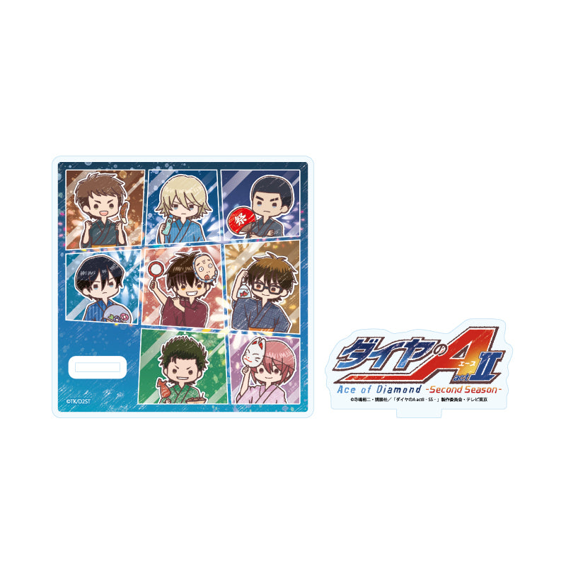 アクリルコースタースタンド ダイヤのA act II -Second Season- 01 集合デザイン 花火大会Ver.(グラフアートイラスト)【予約商品】