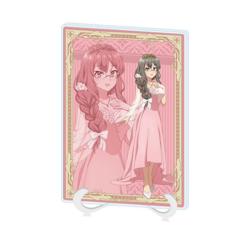 アクリルアートボード A5サイズ 青春ブタ野郎シリーズ 07 双葉理央 フラワードレスVer.(描き下ろしイラスト)【予約商品】