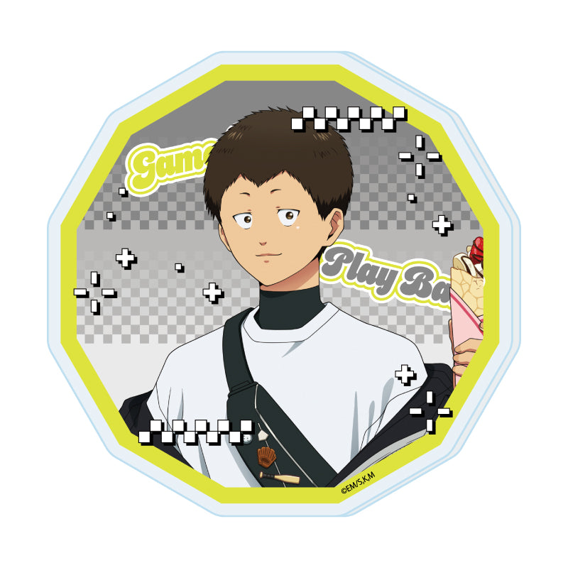 ダイカットアクリルコースター 忘却バッテリー 05 山田太郎 原宿ファッション風Ver.(描き下ろしイラスト)【予約商品】
