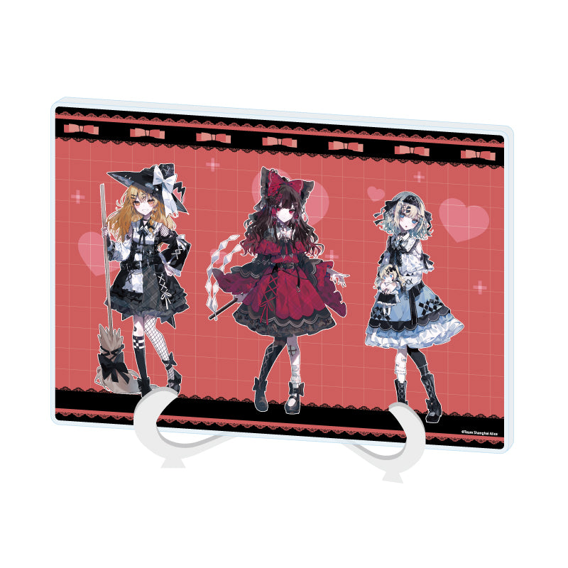 アクリルアートボード A5サイズ 東方Project 01 霊夢&魔理沙&アリス 病みかわいいVer.(描き起こしイラスト)【予約商品】