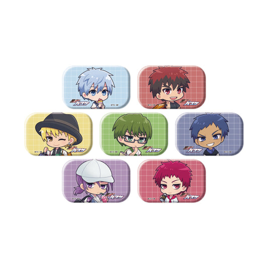 【Box/7】スクエア缶バッジ(横長) 黒子のバスケ 02 ストリートショッピングVer.(ミニキャライラスト)【予約商品】