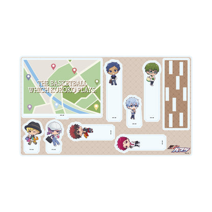 プレミアムアクリルジオラマプレート 黒子のバスケ 11 ストリートショッピングVer. 集合デザイン(ミニキャライラスト)【予約商品】