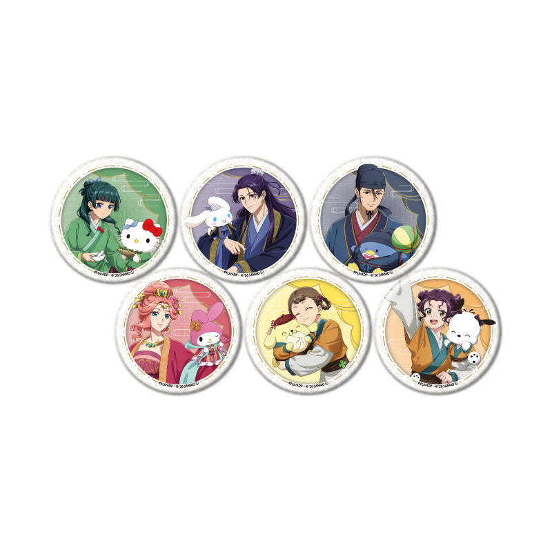 【Box/6】缶バッジ 薬屋のひとりごと×サンリオキャラクターズ 01 コラボイラスト【予約商品】