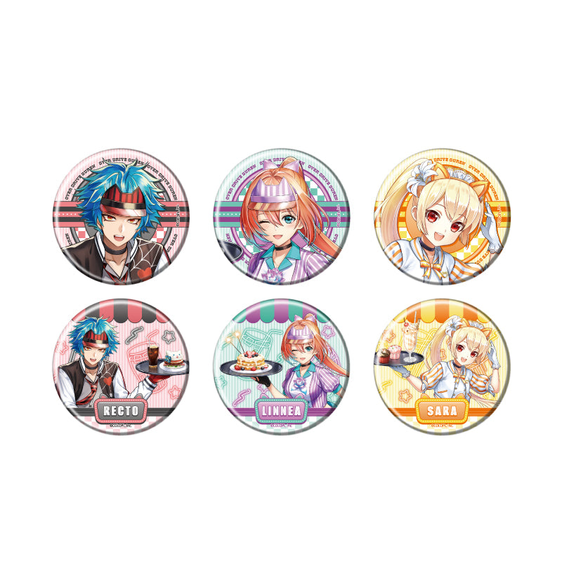 【Box/6】缶バッジ 白猫プロジェクト 16 ダイナーVer.(描き下ろしイラスト)【予約商品】
