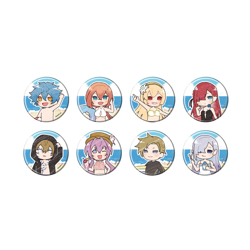 【Box/8】缶バッジ 白猫プロジェクト 17 水着Ver.(グラフアートイラスト)【予約商品】