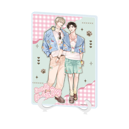 アクリルアートボード A5サイズ 愛しのアンダードッグ 01 忍&仁(描き下ろしイラスト)【予約商品】