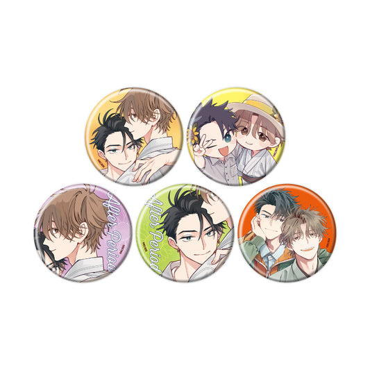 【Box/5】缶バッジ アフターピリオド 01 公式&描き下ろしイラスト【予約商品】