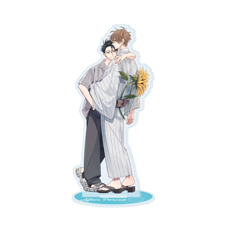 アクリルスタンド アフターピリオド 01 ユキヒサ&黒乃伊織(描き下ろしイラスト)【予約商品】