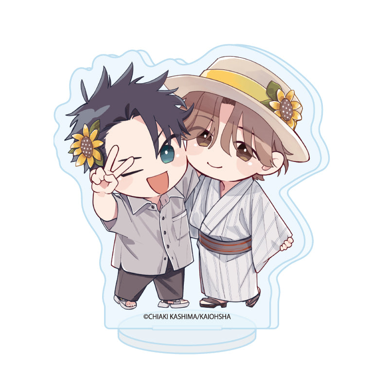 アクリルぷちスタンド アフターピリオド 01 ユキヒサ&黒乃伊織(描き下ろしイラスト)【予約商品】
