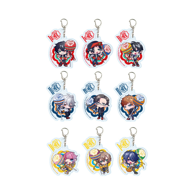 【Box/9】パーツ付きアクリルキーホルダー ヒプノシスマイク -Division Rap Battle-×チュッパチャプス 01 ミニキャライラスト【予約商品】