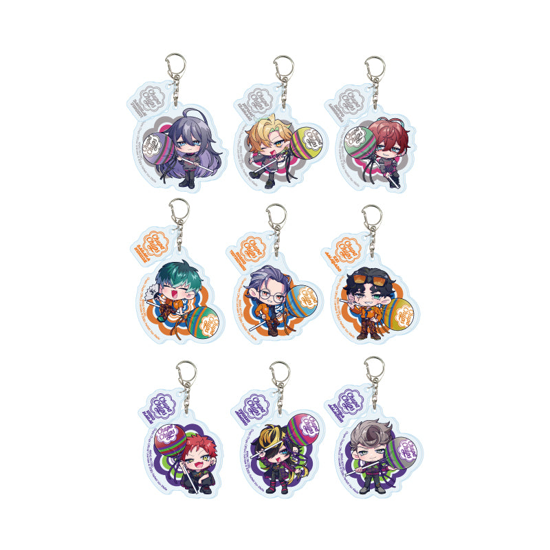 【Box/9】パーツ付きアクリルキーホルダー ヒプノシスマイク -Division Rap Battle-×チュッパチャプス 02 ミニキャライラスト【予約商品】