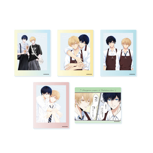 【Box/5】アクリルカード 長谷川先輩と橘くん 01 公式&描き下ろしイラスト【予約商品】