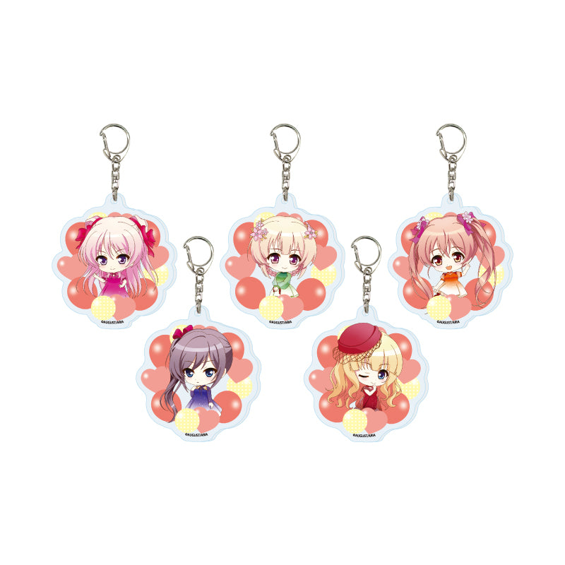 【Box/5】アクリルキーホルダー 千の刃濤、桃花染の皇姫 01 パーティードレスVer.(ミニキャライラスト)【予約商品】