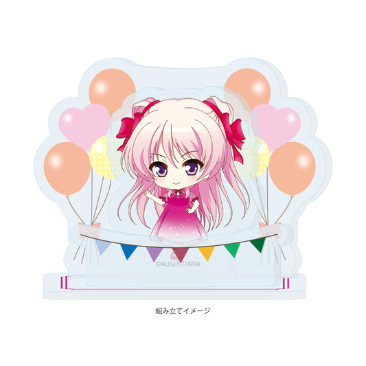 アクリルスタンドプレート 千の刃濤、桃花染の皇姫 01 宮国朱璃 パーティードレスVer.(ミニキャライラスト)【予約商品】