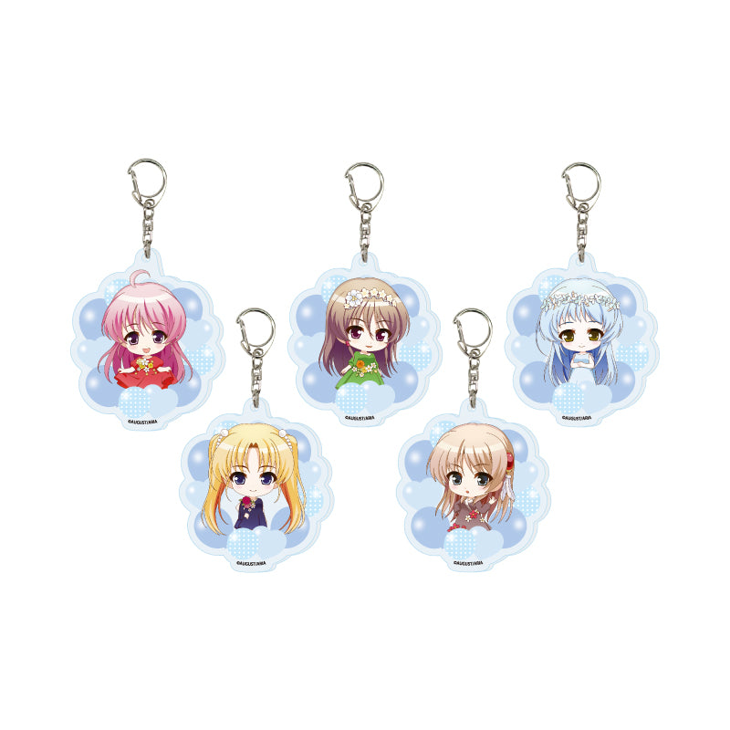 【Box/5】アクリルキーホルダー 穢翼のユースティア 01 パーティードレスVer.(ミニキャライラスト)【予約商品】