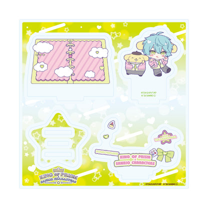 アクリルスタンドプレート KING OF PRISM 10th ANNIVERSARY×サンリオキャラクターズ 20 高田馬場ジョージ×ポムポムプリン【予約商品】