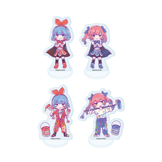 【Box/4】アクリルぷちスタンド おめがシスターズ 02 グラフアートイラスト【予約商品】