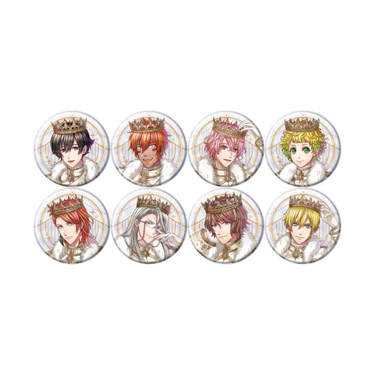 【Box/8】ホログラム缶バッジ(57mm) 夢王国と眠れる100人の王子様 29 公式イラスト【予約商品】