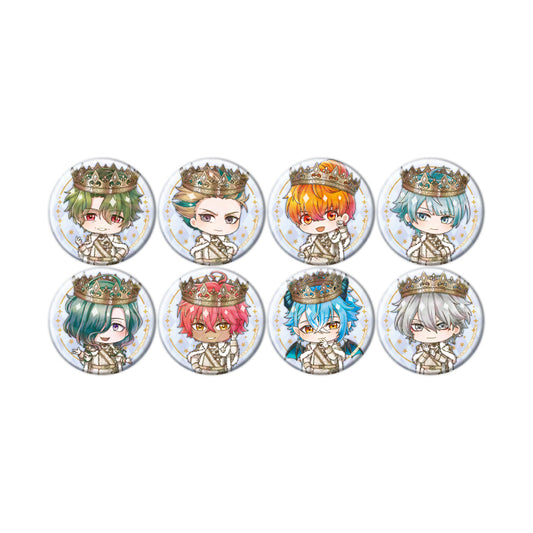 【Box/8】ホログラム缶バッジ(57mm) 夢王国と眠れる100人の王子様 30 ミニキャライラスト【予約商品】