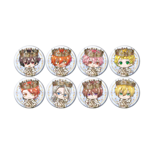 【Box/8】ホログラム缶バッジ(57mm) 夢王国と眠れる100人の王子様 31 ミニキャライラスト【予約商品】