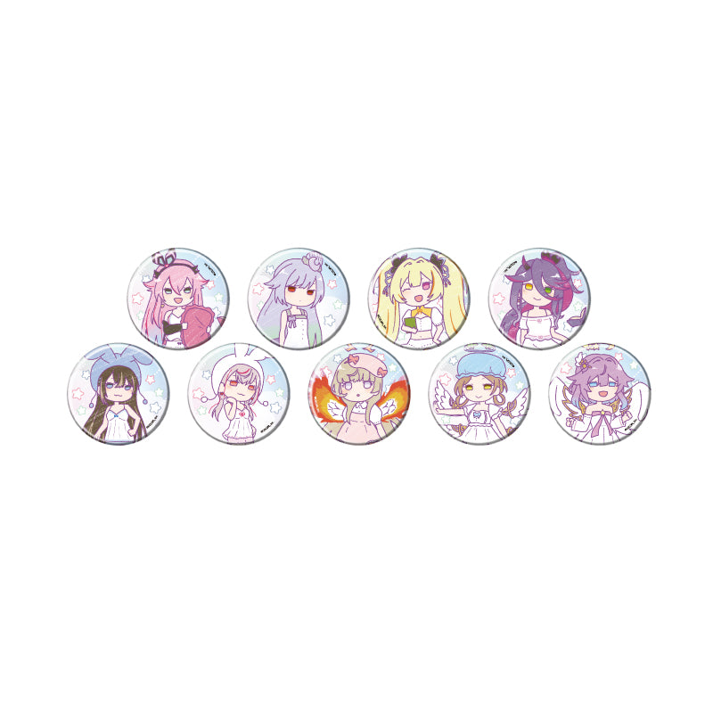 【Box/9】缶バッジ 白猫プロジェクト 19 ゆめカワイイVer.(グラフアートイラスト)【予約商品】