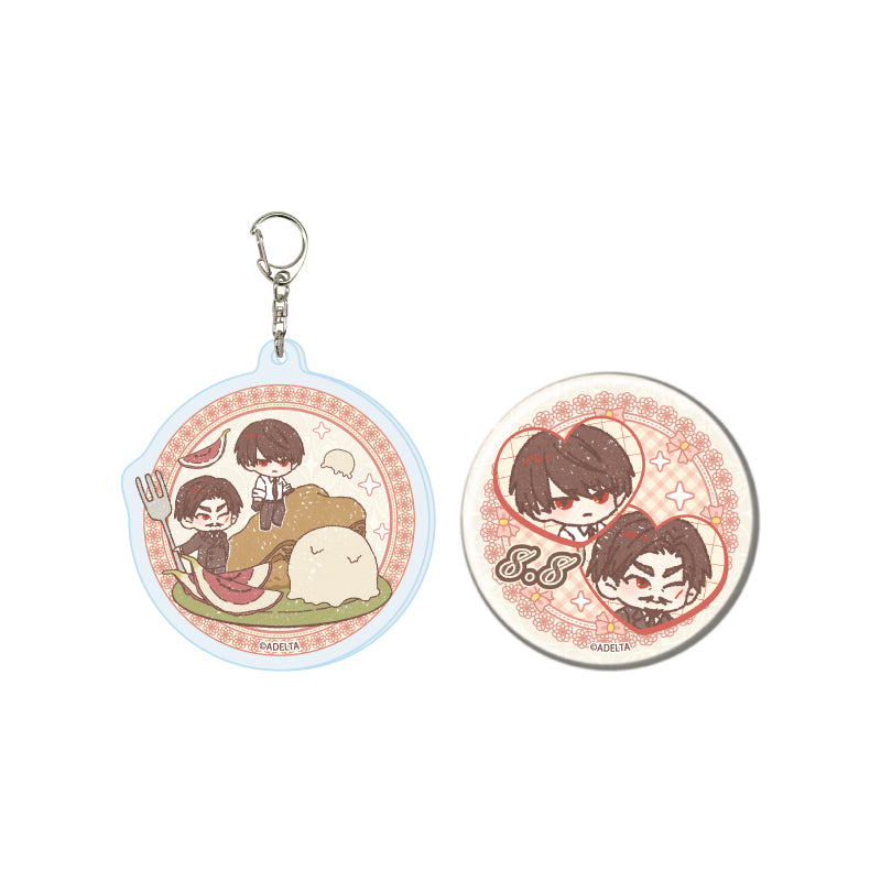 アクリルキーホルダー&缶バッジセット 大穢 02 大崎×市場前 2026(グラフアートイラスト)【予約商品】
