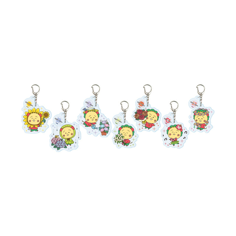 【Box/7】パーツ付きアクリルキーホルダー COJI-COJI 01 描き下ろしイラスト【予約商品】