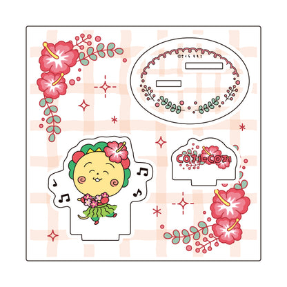 アクリルスタンドプレート COJI-COJI 06 ハイビスカス(描き下ろしイラスト)【予約商品】