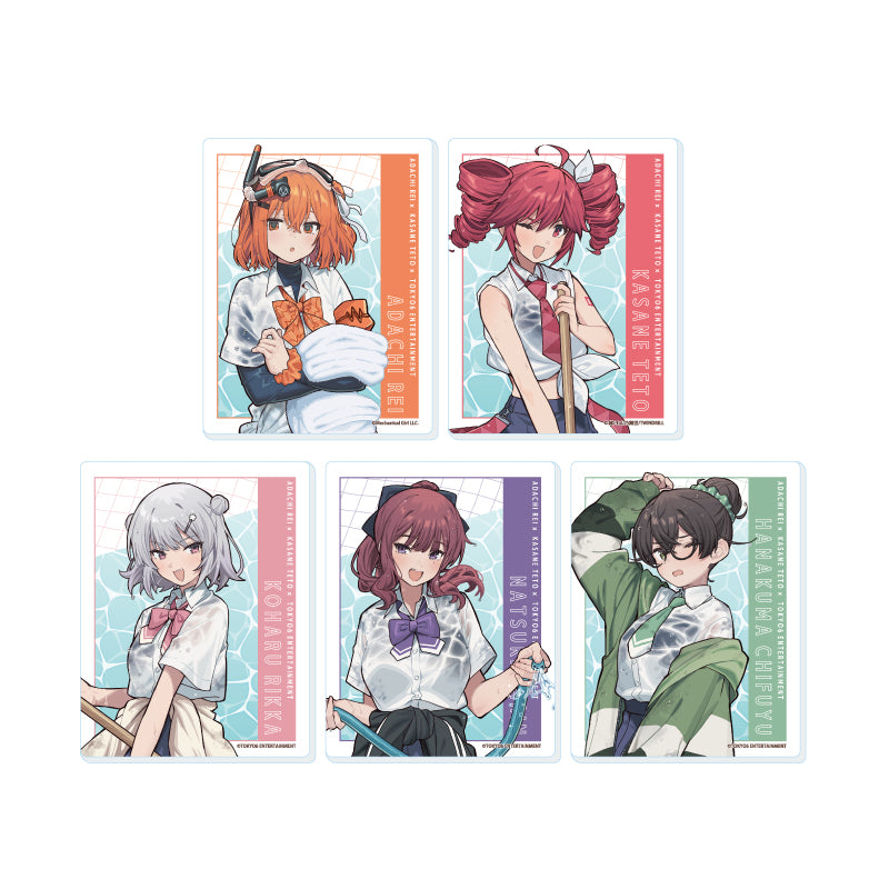 【Box/5】アクリルカード 足立レイ×重音テト×TOKYO6キャラクターズ 01 描き下ろしイラスト【予約商品】