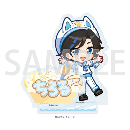 アクリルスタンドプレート ちろぴの 01 ちろる マリンルック衣装Ver.(描き下ろしイラスト)【予約商品】
