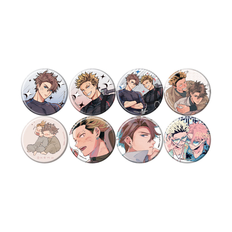 【Box/8】缶バッジ 絶対!お前のほうがかわいいくせに 01 公式&描き下ろしイラスト【予約商品】