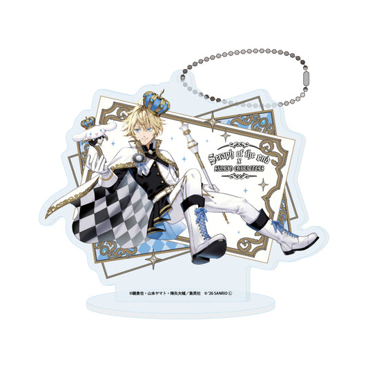 アクリルスタンドキーホルダー 終わりのセラフ×サンリオキャラクターズ 02 百夜ミカエラ×シナモロール(コラボイラスト)【予約商品】