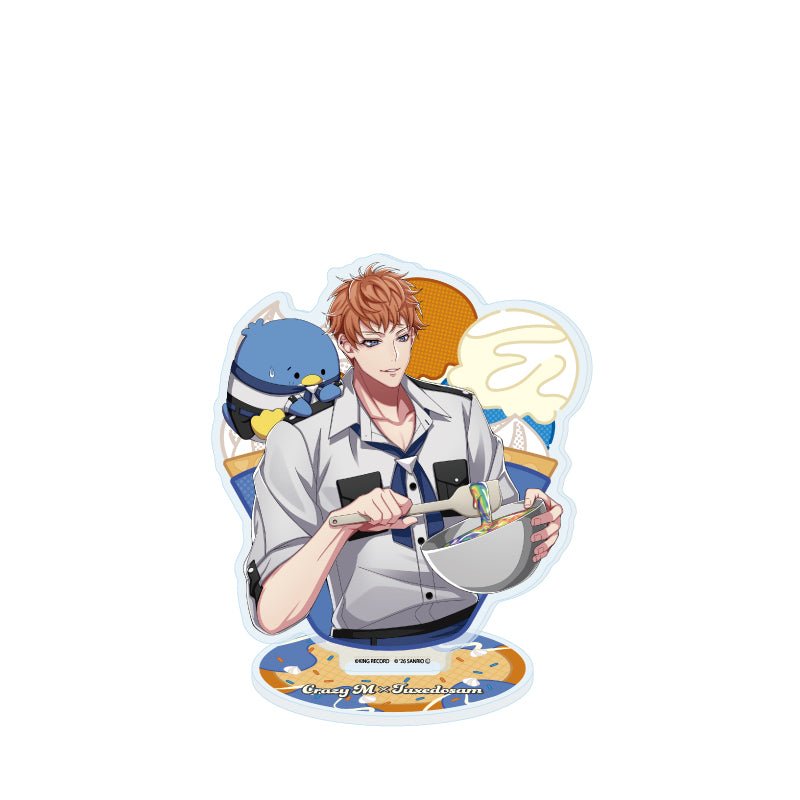 アクリルスタンド ヒプノシスマイク SANRIO NAKAYOKU EDIT 24 毒島メイソン理鶯×タキシードサム(コラボイラスト)【予約商品】