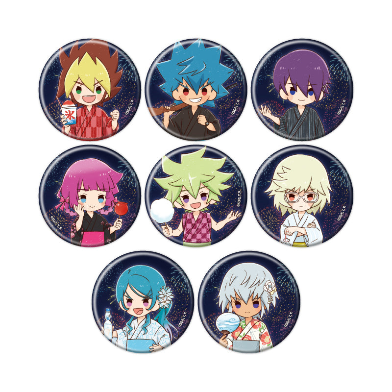 【Box/8】缶バッジ 遊☆戯☆王SEVENS 09 夏祭りVer.(グラフアートイラスト)【予約商品】