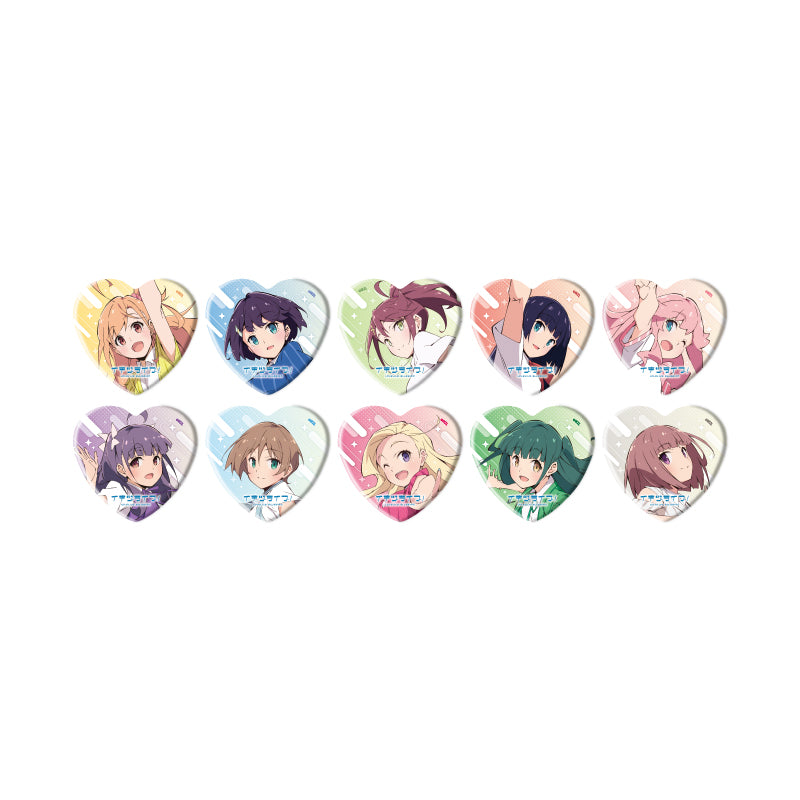 【Box/10】ハート型缶バッジ イキヅライブ! LOVELIVE! BLUEBIRD 02 公式イラスト【予約商品】