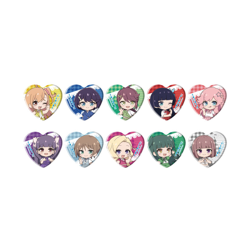 【Box/10】ハート型缶バッジ イキヅライブ! LOVELIVE! BLUEBIRD 03 ミニキャライラスト【予約商品】