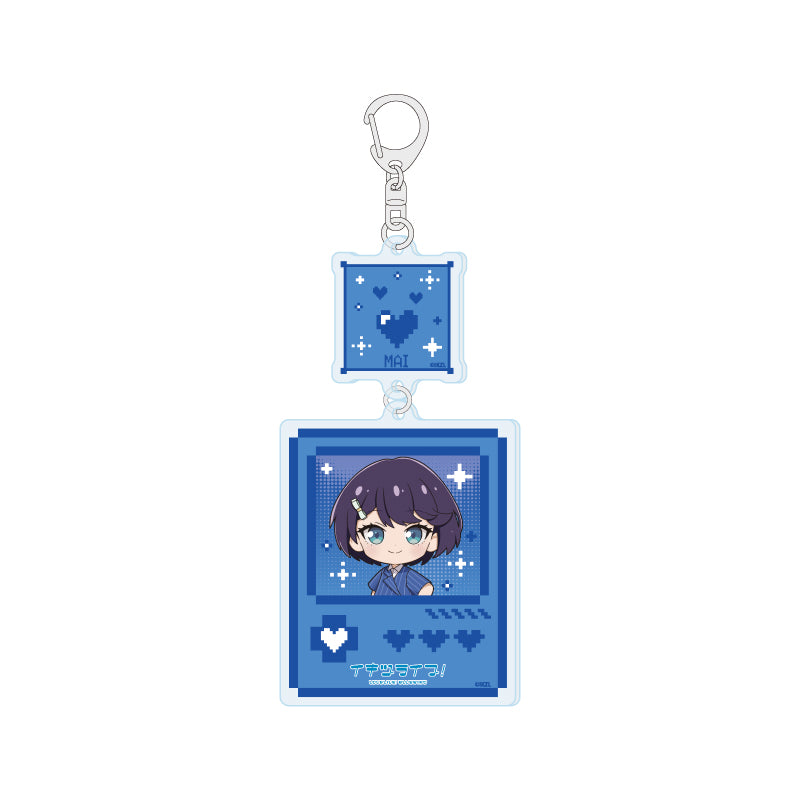 連結アクリルキーホルダー イキヅライブ! LOVELIVE! BLUEBIRD 02 麻布麻衣(ミニキャライラスト)【予約商品】