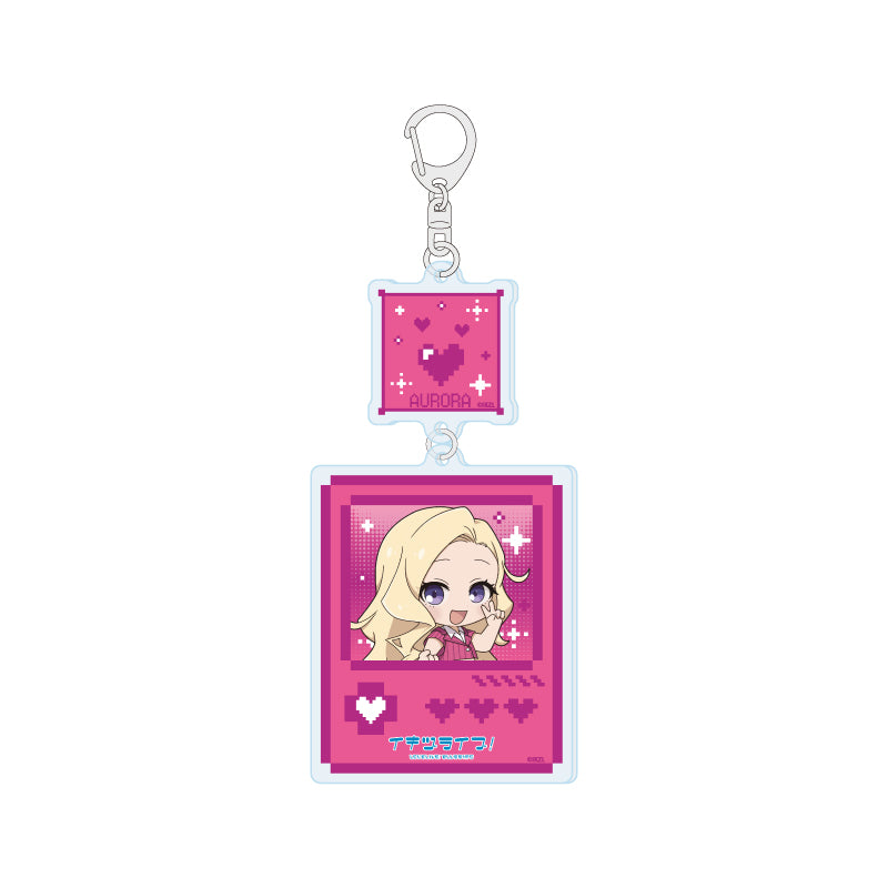 連結アクリルキーホルダー イキヅライブ! LOVELIVE! BLUEBIRD 08 此花輝夜(ミニキャライラスト)【予約商品】