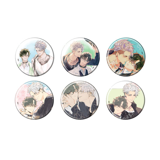 【Box/6】缶バッジ 愛だ、恋だの処方箋 01 公式&描き下ろしイラスト【予約商品】