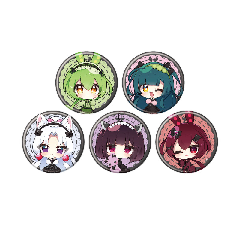 【Box/5】缶バッジ 東北ずん子・ずんだもんプロジェクト 01 ミニキャライラスト【予約商品】