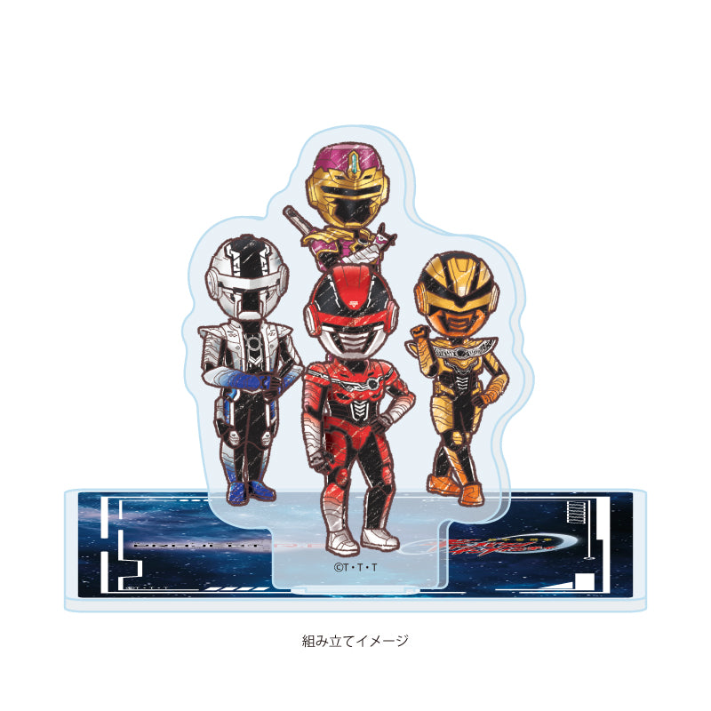 アクリルコースタースタンド 超宇宙刑事ギャバン インフィニティ 01 集合デザイン(グラフアートイラスト)【予約商品】