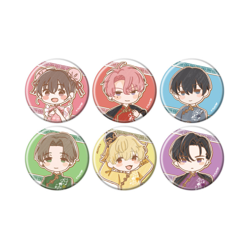 【Box/6】缶バッジ 多聞くん今どっち!? 06 チャイナ服Ver.(レトロアートイラスト)【予約商品】