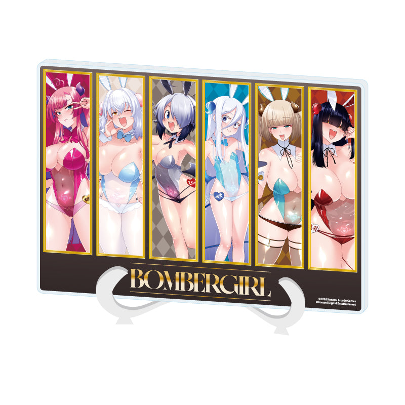 アクリルアートボード A5サイズ ボンバーガール 02 コマ割りデザインB(描き下ろしイラスト)【予約商品】