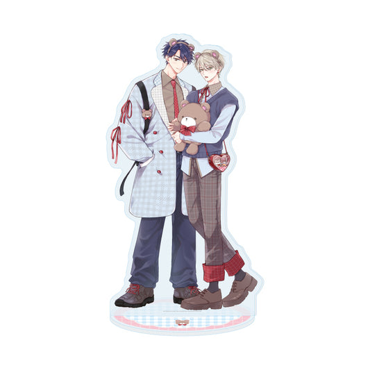 アクリルスタンド エレメンタリー・ファーストラブ 01 笹原仁&吉良山透A(描き下ろしイラスト)【予約商品】